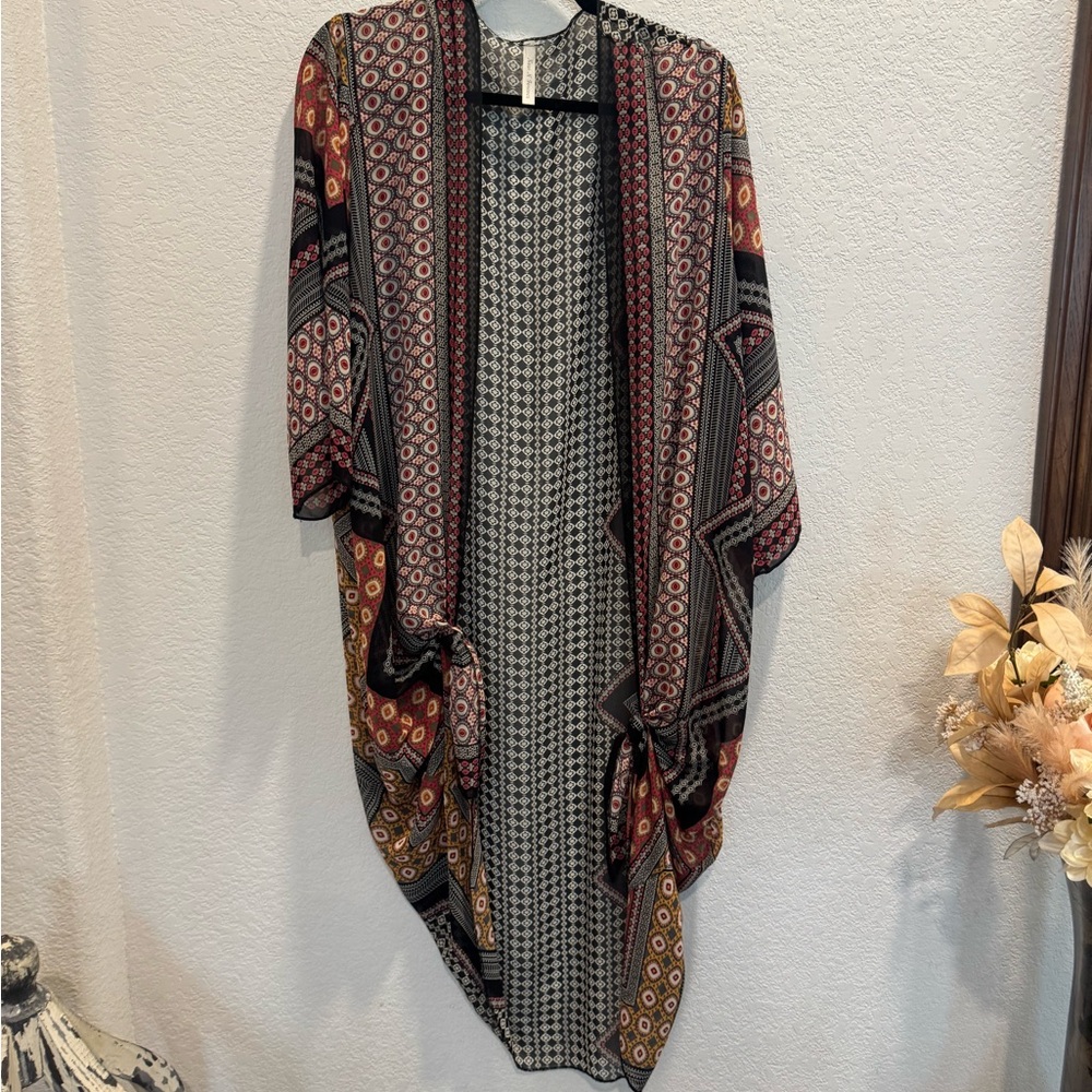 Bohemian Multicolor Kimono Cardigan